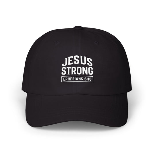 Embroidered JESUS Strong Classic Baseball Cap