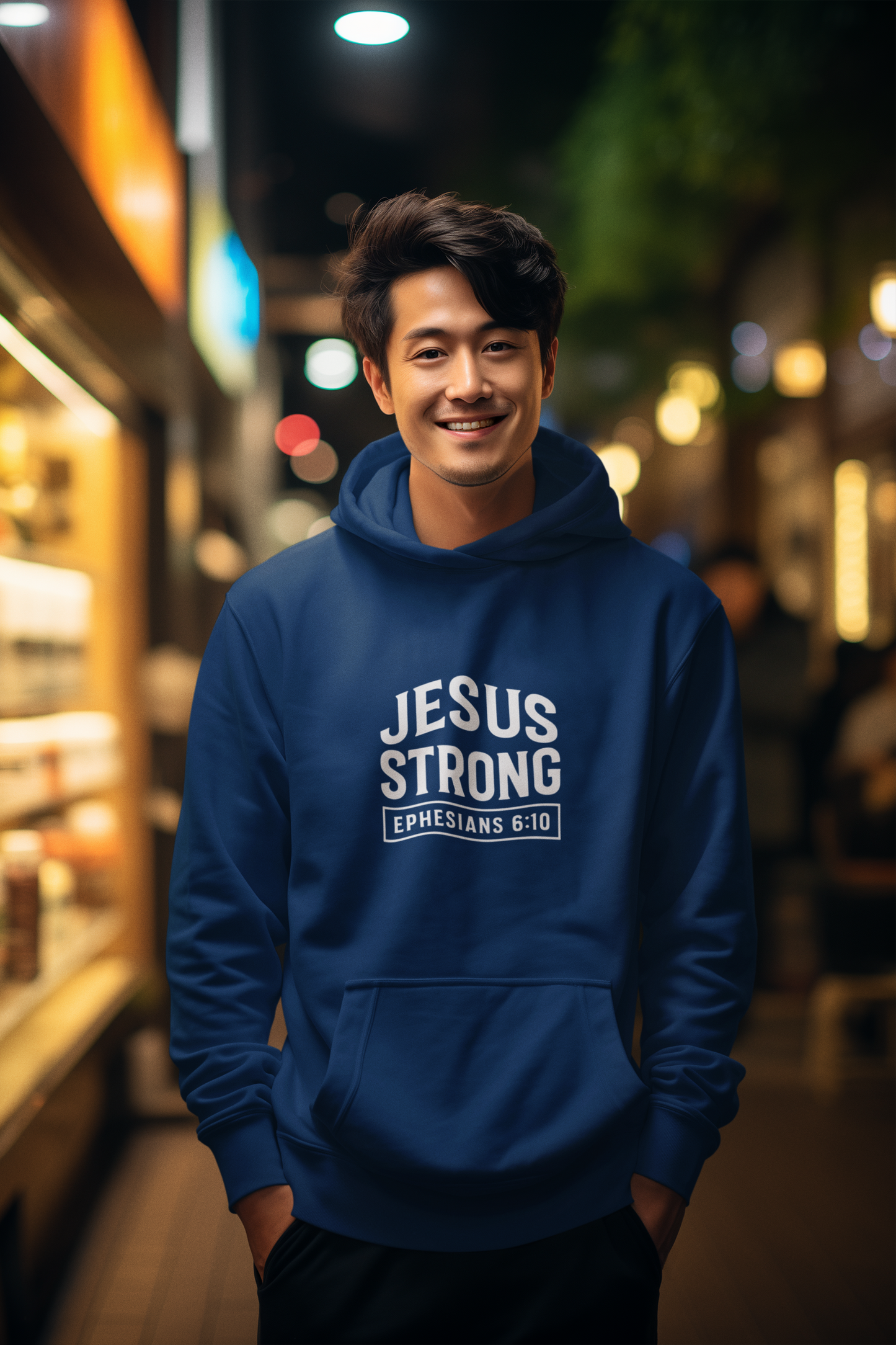JESUS Strong Ephesians 6:10 Unisex Hoodie
