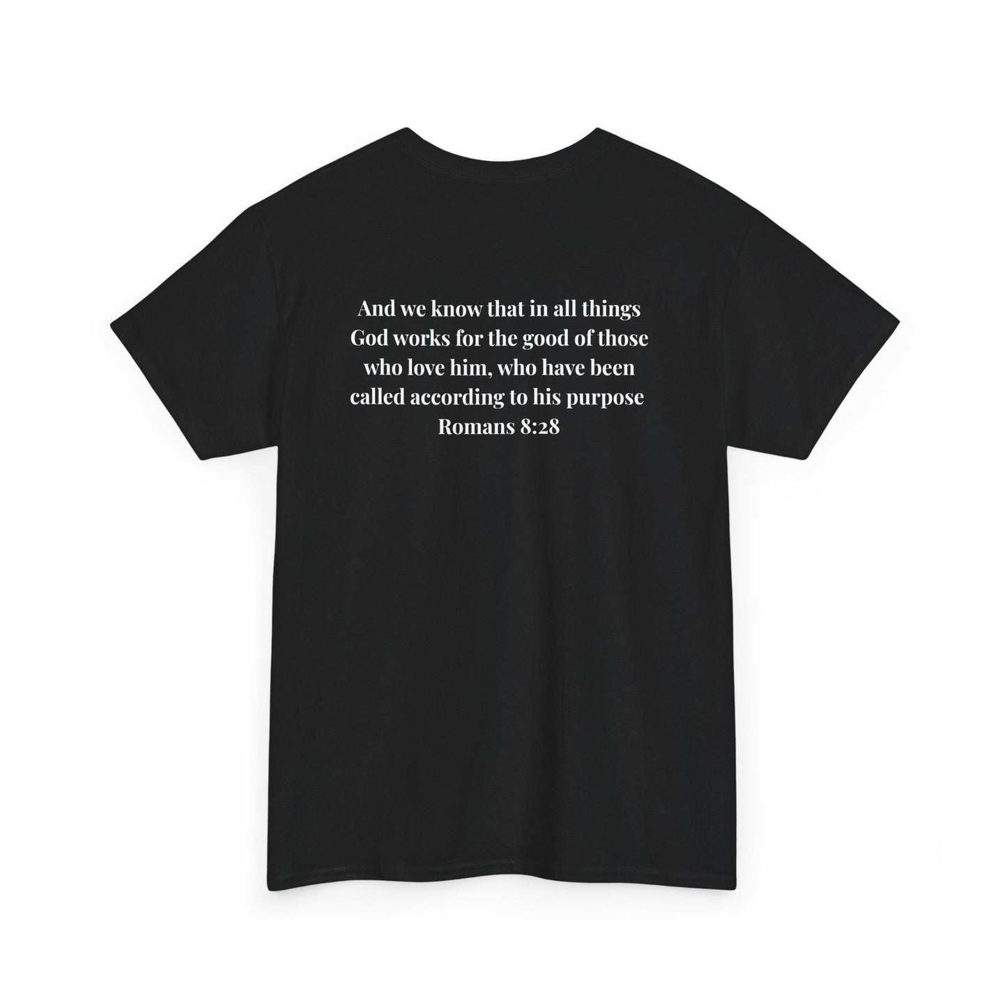 All Things Works Together Romans 8:28- Unisex Heavy Cotton Tee