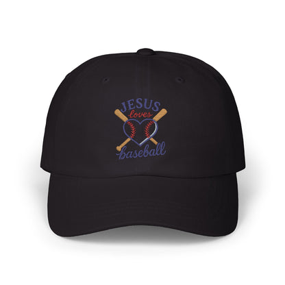 Embroidered JESUS Loves Baseball Classic baseball Cap