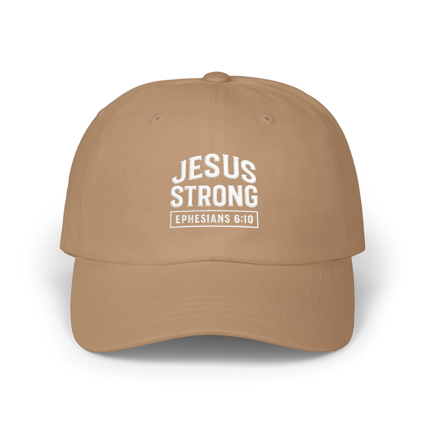Embroidered JESUS Strong Classic Baseball Cap