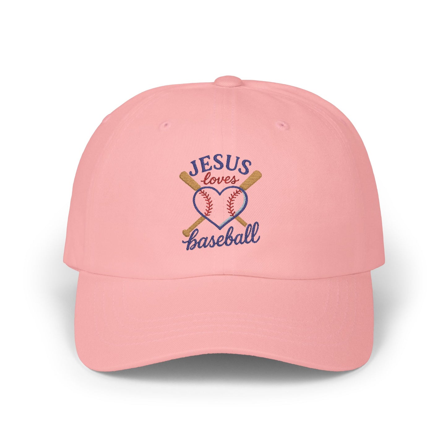 Embroidered JESUS Loves Baseball Classic baseball Cap