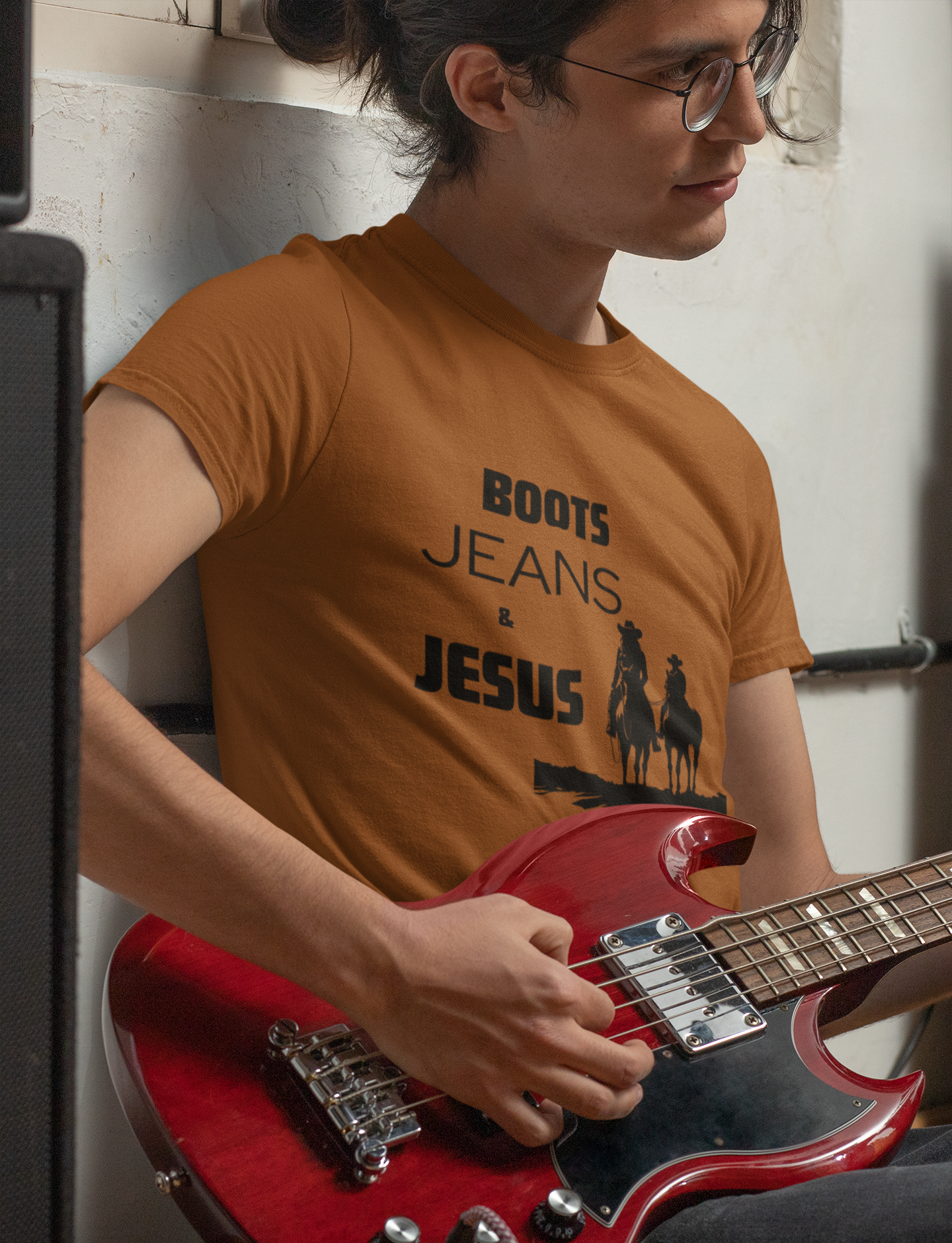 Boots, Jeans and Jesus Unisex Heavy Cotton Tee