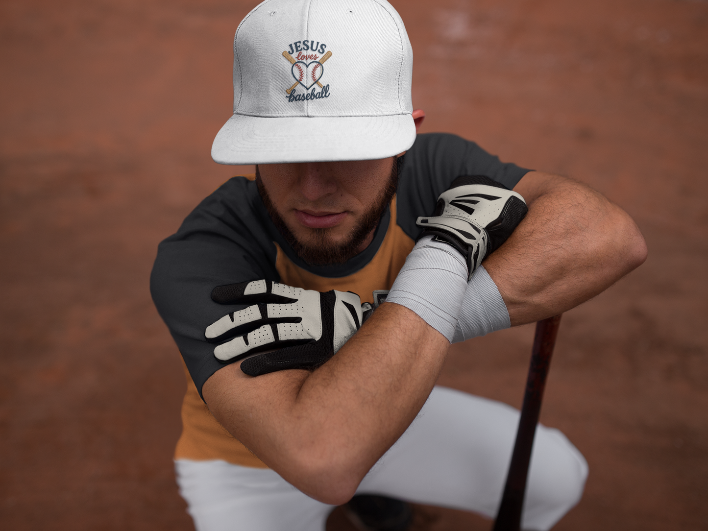 Embroidered JESUS Loves Baseball Classic baseball Cap