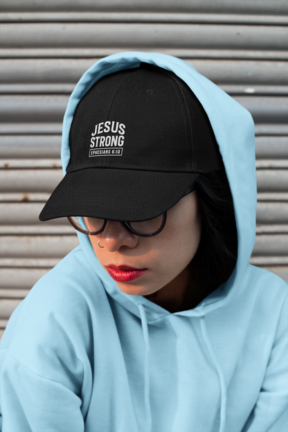 Embroidered JESUS Strong Classic Baseball Cap
