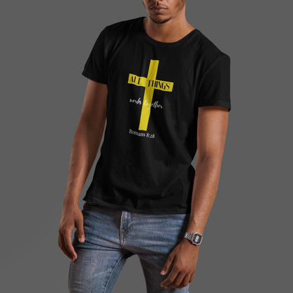All Things Works Together Romans 8:28- Unisex Heavy Cotton Tee