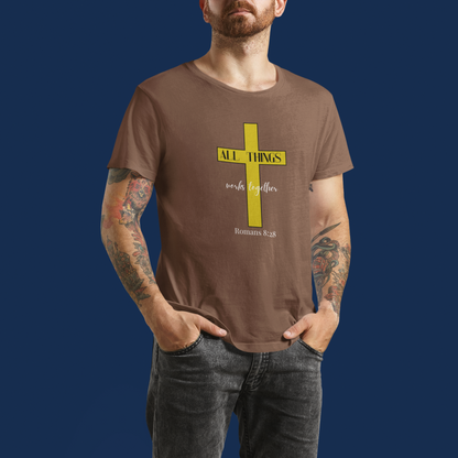 All Things Works Together Romans 8:28- Unisex Heavy Cotton Tee
