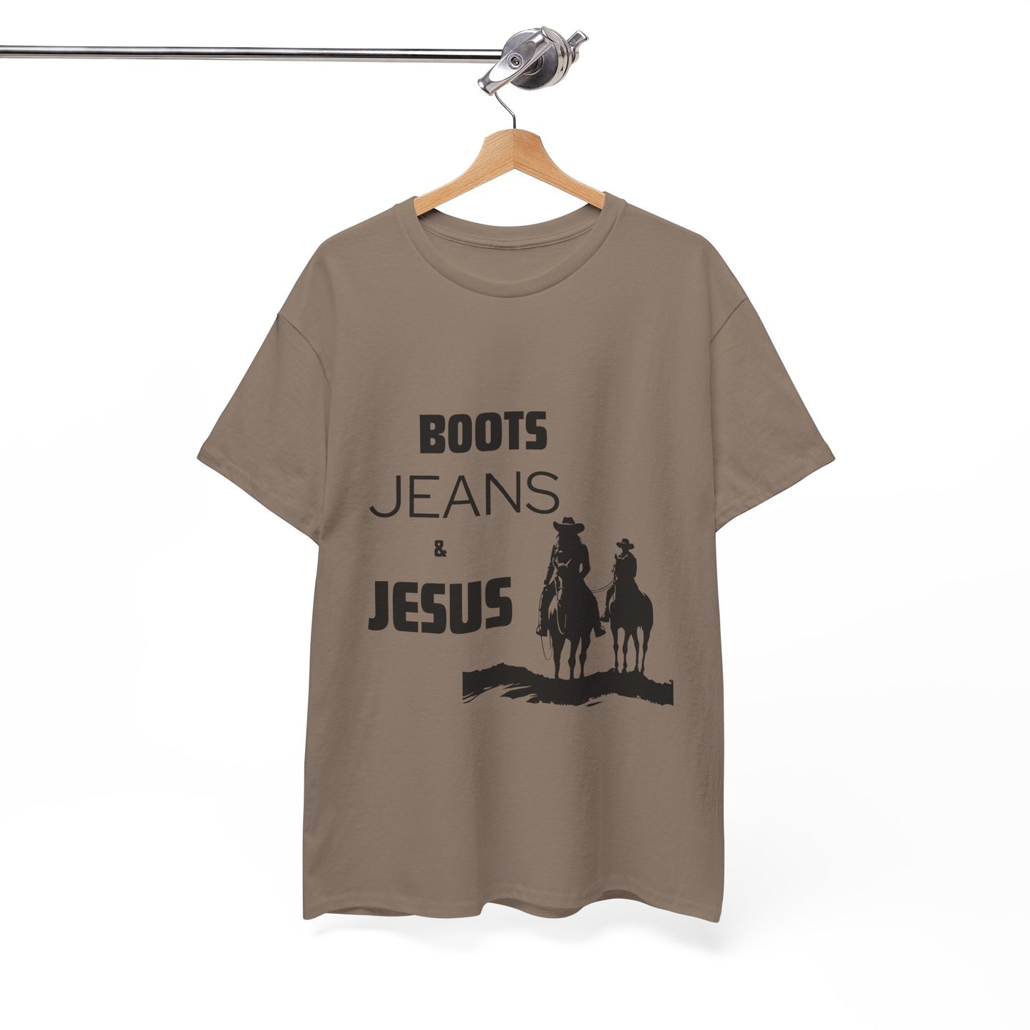 Boots, Jeans and Jesus Unisex Heavy Cotton Tee