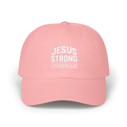 Embroidered JESUS Strong Classic Baseball Cap