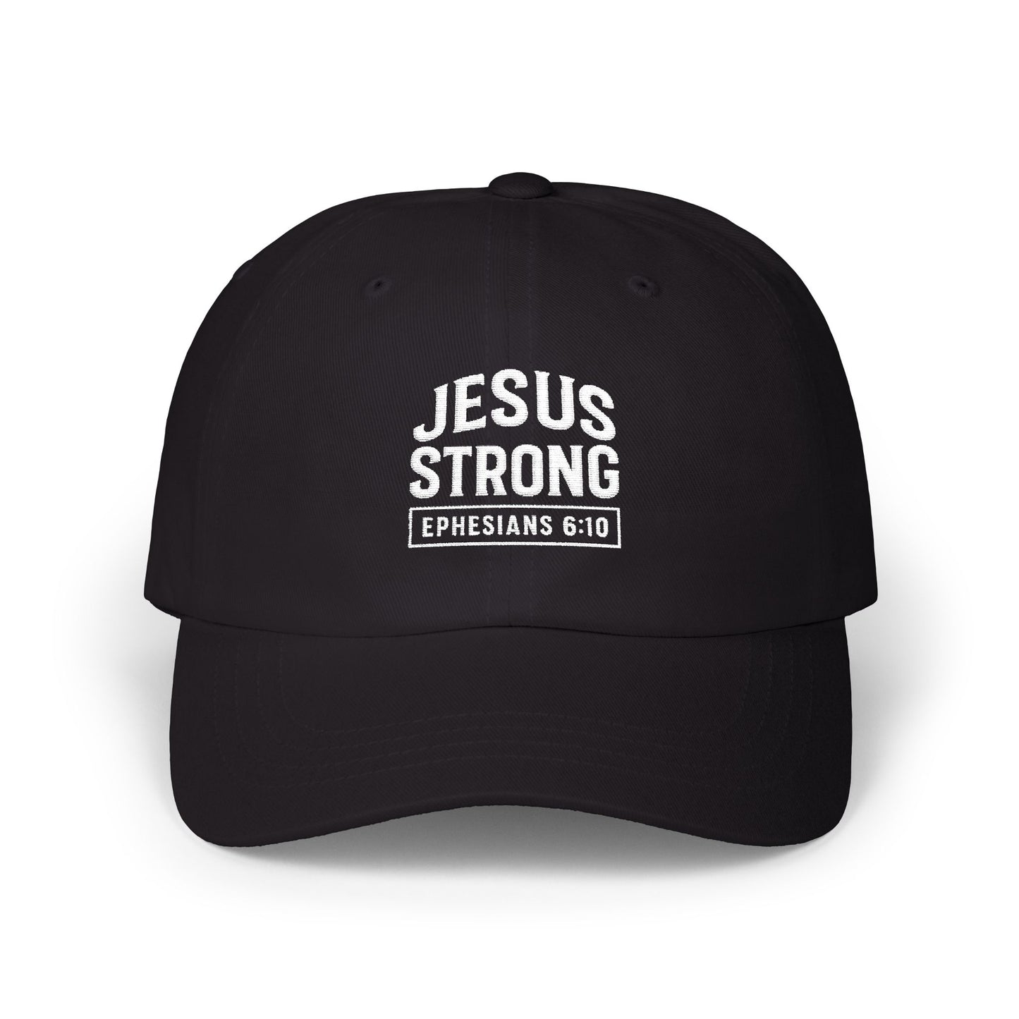 Embroidered JESUS Strong Classic Baseball Cap