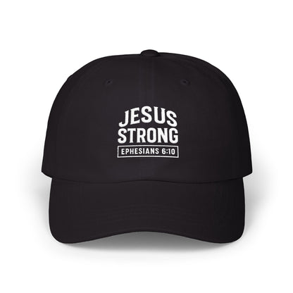 Embroidered JESUS Strong Classic Baseball Cap